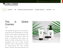 Tablet Screenshot of globalcosmesi.com